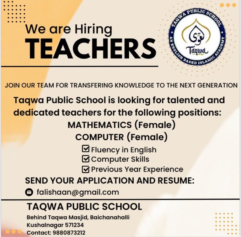 Teacher (drawing) Job – Metropolis Academy - Jobs in Karachi – 26360